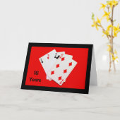 16 jaar is een groot iets! Huwelijkskaart Kaart (Gele Bloem)