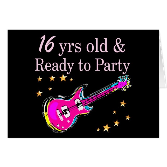 16 JAAR OUD EN KLAAR OM TE FEESTEN (Voorkant Horizontaal)