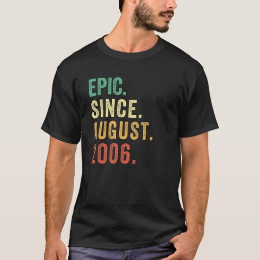 16 jaar oud epic sinds augustus 2006  16e eeuw t-shirt (Voorkant)