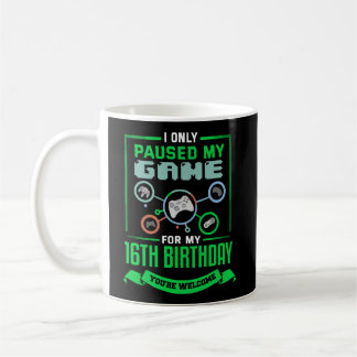 16 Jaar Oud Gamer Verjaardagscadeau 16e Dag Gift J Koffiemok