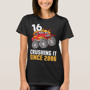 16 jaar oud gelukkig verjaardag trucker cruisen it t-shirt