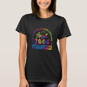 16 jaar oud Geweldige 16 jarig 20 augustus T-shirt
