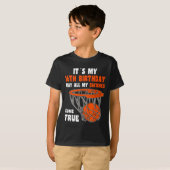 16 jaar oud Happy 16th Birthday Basketball 16th Bi T-shirt (Voorkant volledig)