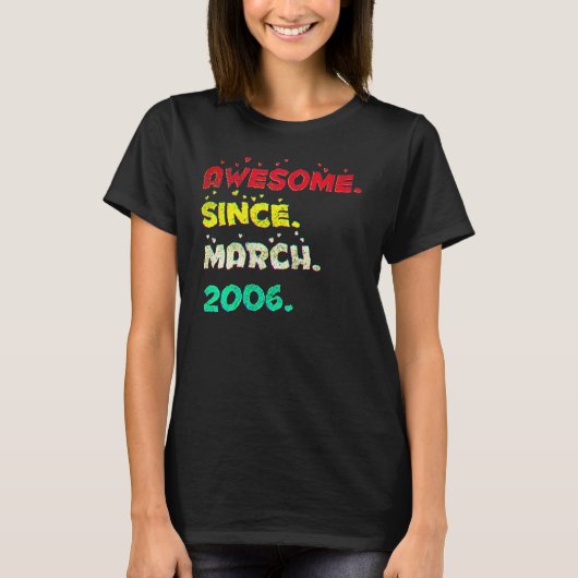 16 Jaar Oud Maart 2006 5 T-shirt (Voorkant)