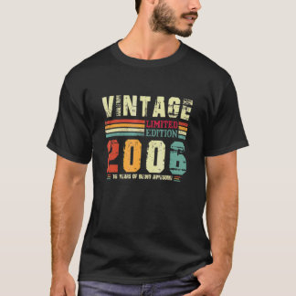 16 jaar oud Retro Geweldige sinds T-shirt