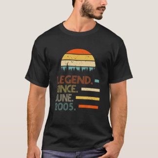 16 jaar oud retro verjaardagscadeau legende sinds  t-shirt