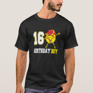 16 jaar oud wasverzachter, 16e verjaardag Jongen T T-shirt