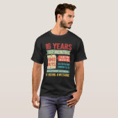16 jaar oude 16e verjaardag Dda T-shirt (Voorkant volledig)