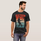 16 jaar oude 16e verjaardag Jongen Guitar Player G T-shirt (Voorkant volledig)