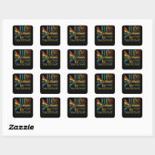 16 jaar oude 2006 16e verjaardag vierkante sticker (Vel)