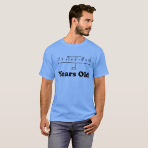16 jaar oude Algebra vergelijking Funny 16th Birth T-shirt