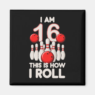 16 jaar oude bowlingfeest 16e verjaardag is hoe ik magneet