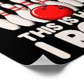 16 jaar oude bowlingfeest 16e verjaardag is hoe ik poster (Hoek)