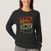 16 jaar oude dag 2005 Epic Legend 16th Birthday T-shirt (Voorkant)