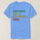 16 jaar oude geschenken Geweldige sinds september  T-shirt (Design voorkant)