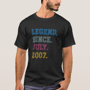 16 jaar oude legende sinds juli 2007 16e verjaarda t-shirt