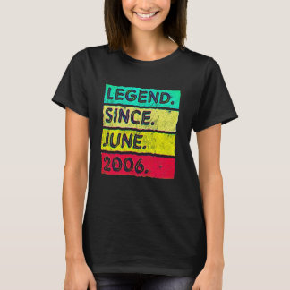 16 Jaar Oude Legende Sinds Juni 2006 16e B T-shirt