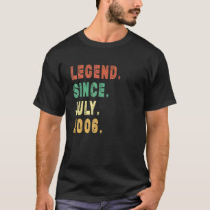 16 jaar oude legering sinds juli 2006 16e verjaard t-shirt