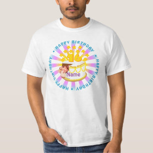 16 jaar oude verjaardagstaart verjaardag aangepast t-shirt