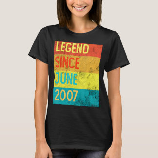 16 jaar Vintage juni 2007 16e verjaardag T-shirt