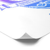 16 jaar zestiende trouwdag poster (Hoek)