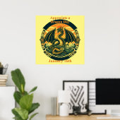 16 jan - Waardeer een Drakendag Poster (Thuiskantoor)