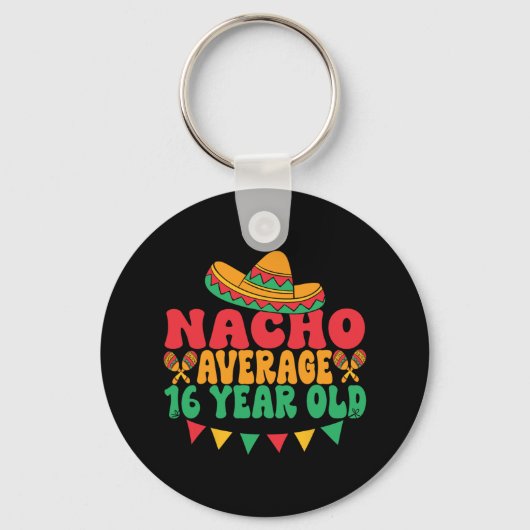 16-jarige Cinco de Mayo 16e geboorte Sleutelhanger (Voorkant)