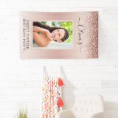 16-jarige foto Blush Pink Glitter Girly Spandoek (Insitu)