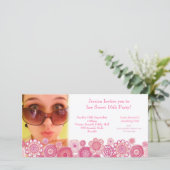 16-jarige fotokaart Sjabloon Sweet 16 (Staand voorkant)