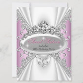 16-jarige prinses Pink Diamonds groot Kaart (Voorkant)