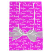 16-jarige roze zweet medium cadeauzakje (Achterkant)