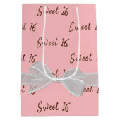 16-jarige roze zweet medium cadeauzakje (Achterkant)