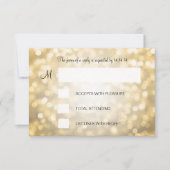 16-jarige RSVP Gold Glitter Lights (Voorkant)