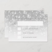 16-jarige RSVP Silver Bokeh Sparkle Lights (Voorkant / Achterkant)