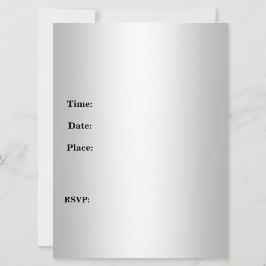 16-jarige uitnodiging roze (Achterkant)