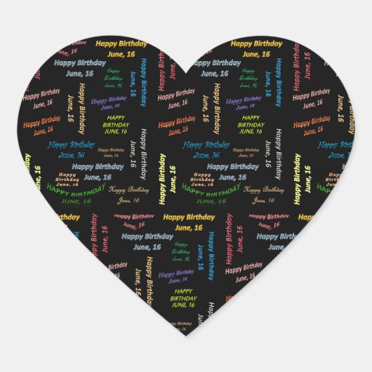 16 juni, 16 oktober Sticker (Voorkant)