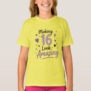 16 Laten Er Ontzettend Goed Uit Zien Tiener Verjaa T-shirt
