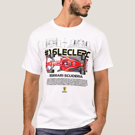 16 leclerc t-shirt (Voorkant)