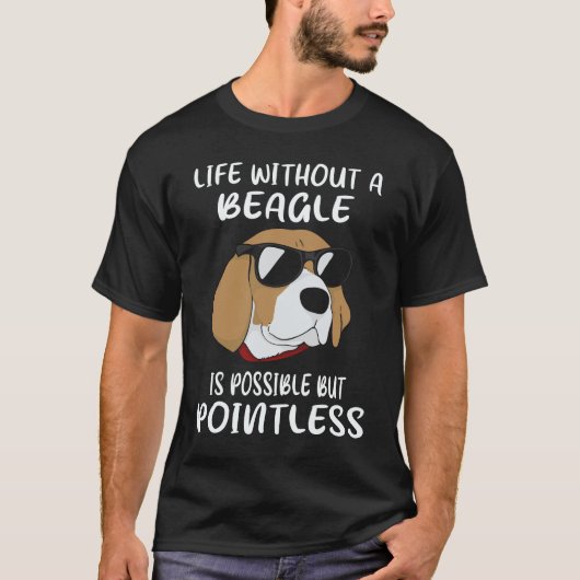 16 Leven Zonder Een Beagle T-shirt (Voorkant)
