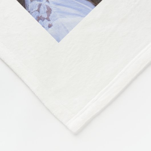 16 lichtcollage wit meisje fleece deken (Hoek)