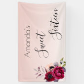 16 lichtroze roze roze roze roodbruin spandoek (Verticaal)