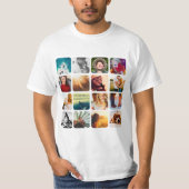 16 Lijst Rond raster Rond foto-sjabloon vierkant r T-shirt (Voorkant)