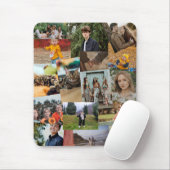 16 lukraak overlappende foto's Collage Sjabloon Muismat (Met muis)