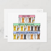 16 maart Verjaardag Cartoons Briefkaart (Voorkant / Achterkant)