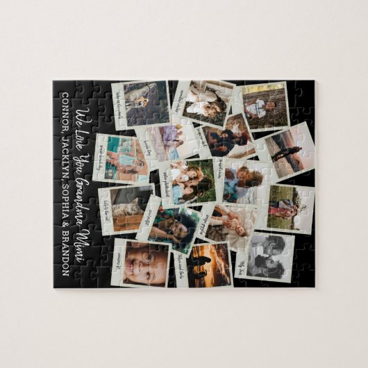 16  momentopnamen foto Grandma Legpuzzel (Horizontaal)