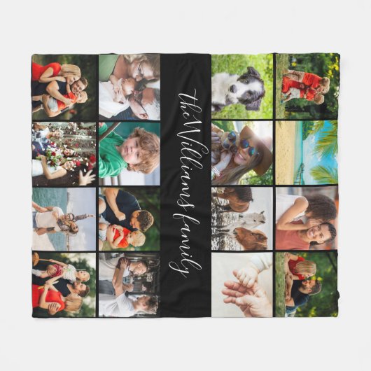 16 Naam foto-inkouvelreeks Fleece Deken (Voorkant (Horizontaal))