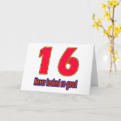 16 Nooit zag er zo goed design uit Kaart (Gele Bloem)
