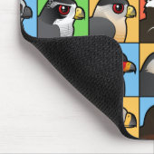 16 Noord-Amerikaanse Raptorprofielen (betegeld) Muismat (Hoek)