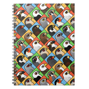 16 Noord-Amerikaanse Raptorprofielen (betegeld) Notitieboek