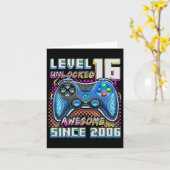 16 Ontgrendeld Geweldige 2006 Videospel 16e Verjaa Kaart (Gele Bloem)